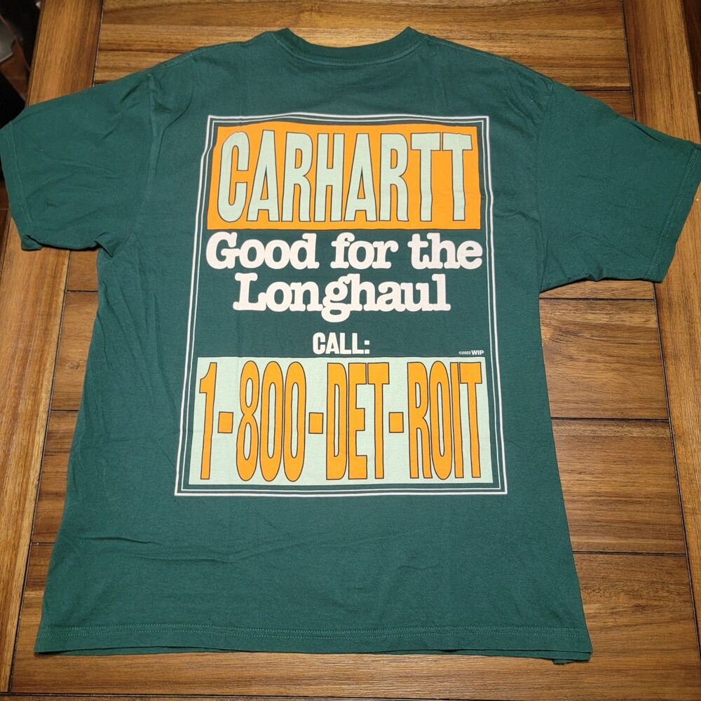 Carhartt SS Dark Green Unisex Tee "Good For The Longhaul" - Size Large
